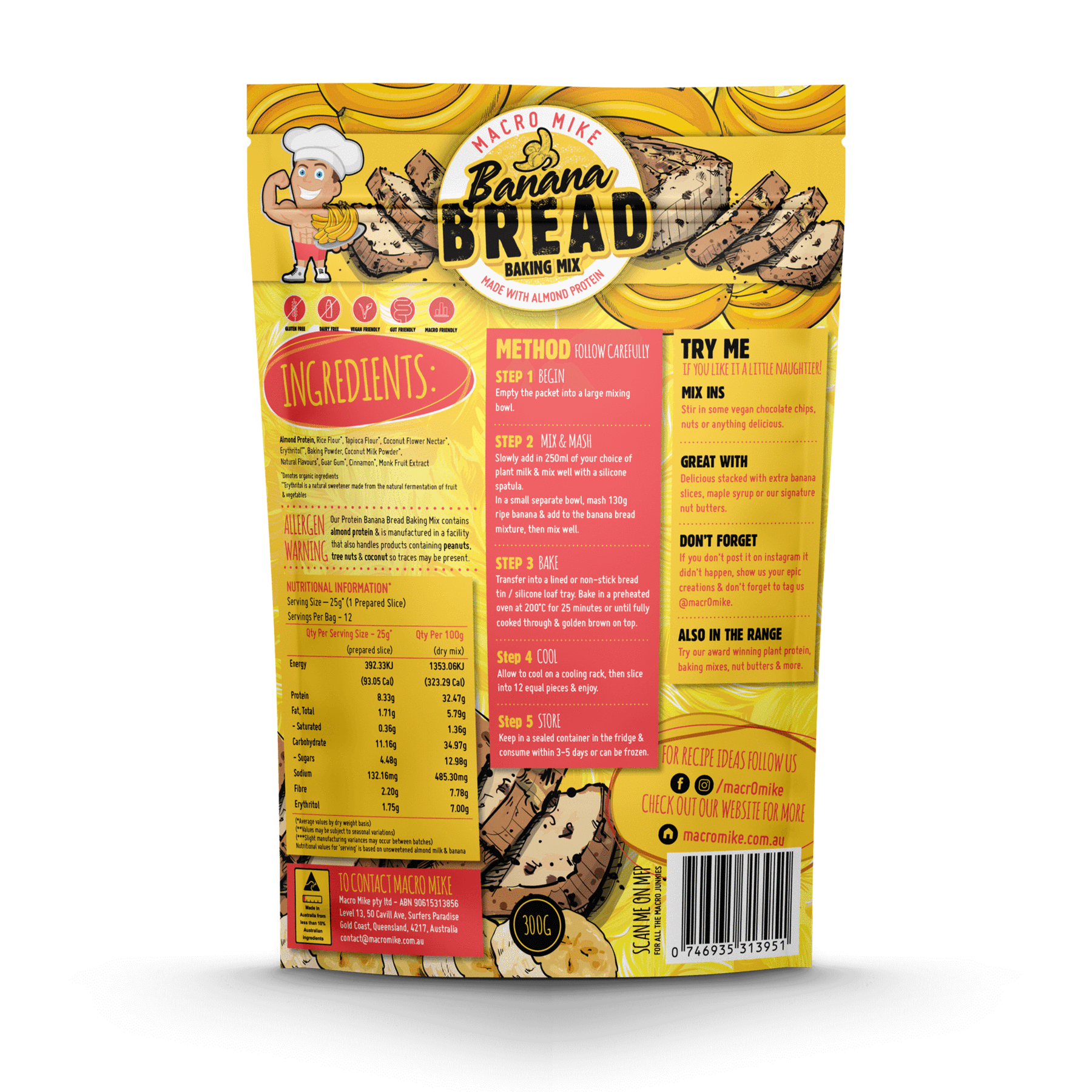 Protein Banana Bread Baking Mix Home Patch